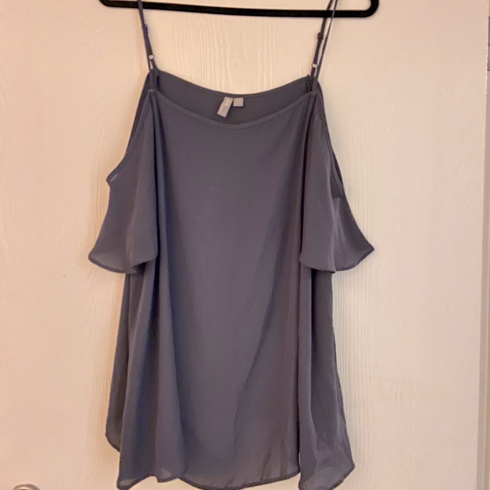 ASOS flowy top with off shoulder sleeves